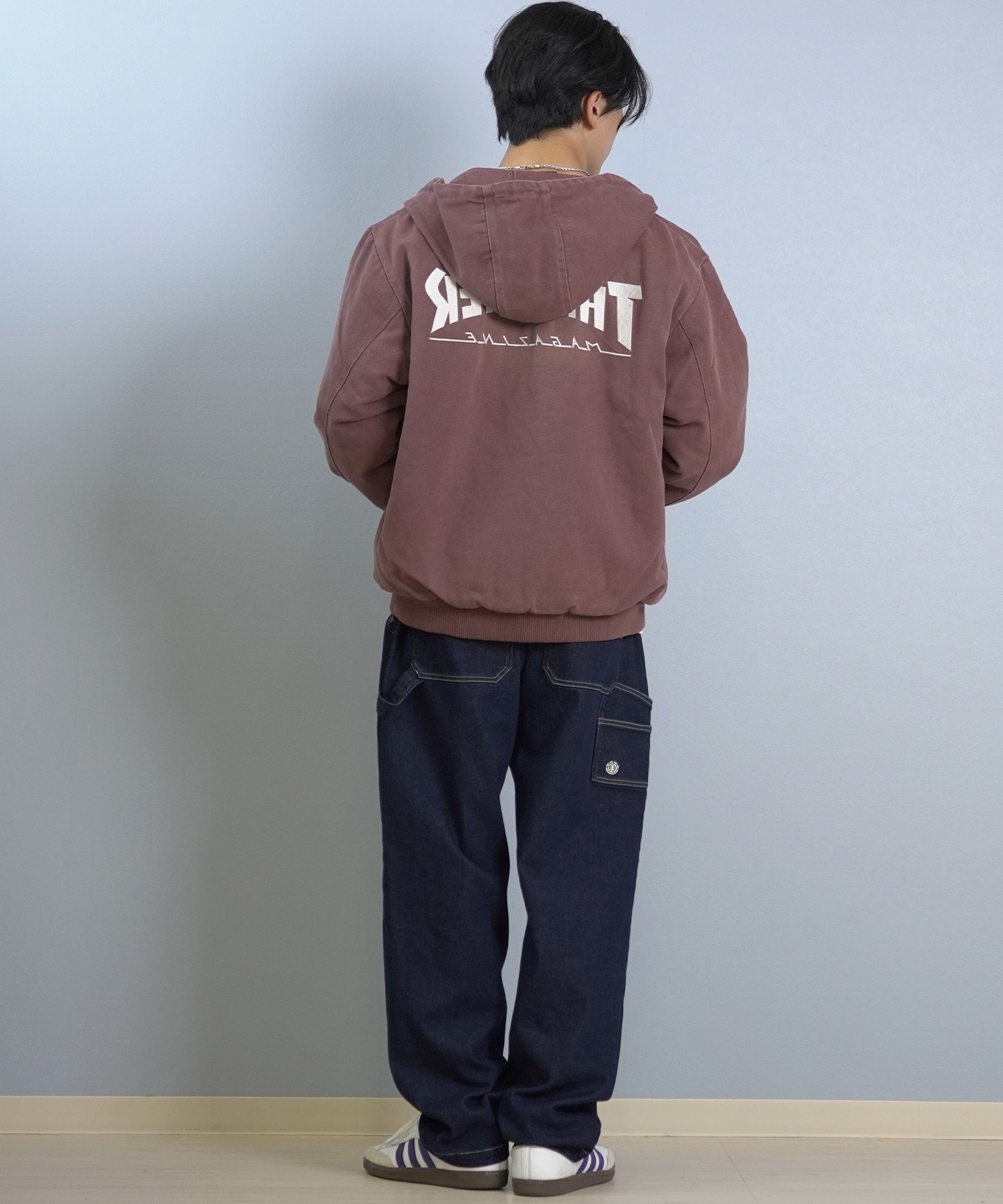 THRASHER スラッシャー ジャケット メンズ バックプリント フルジップ
