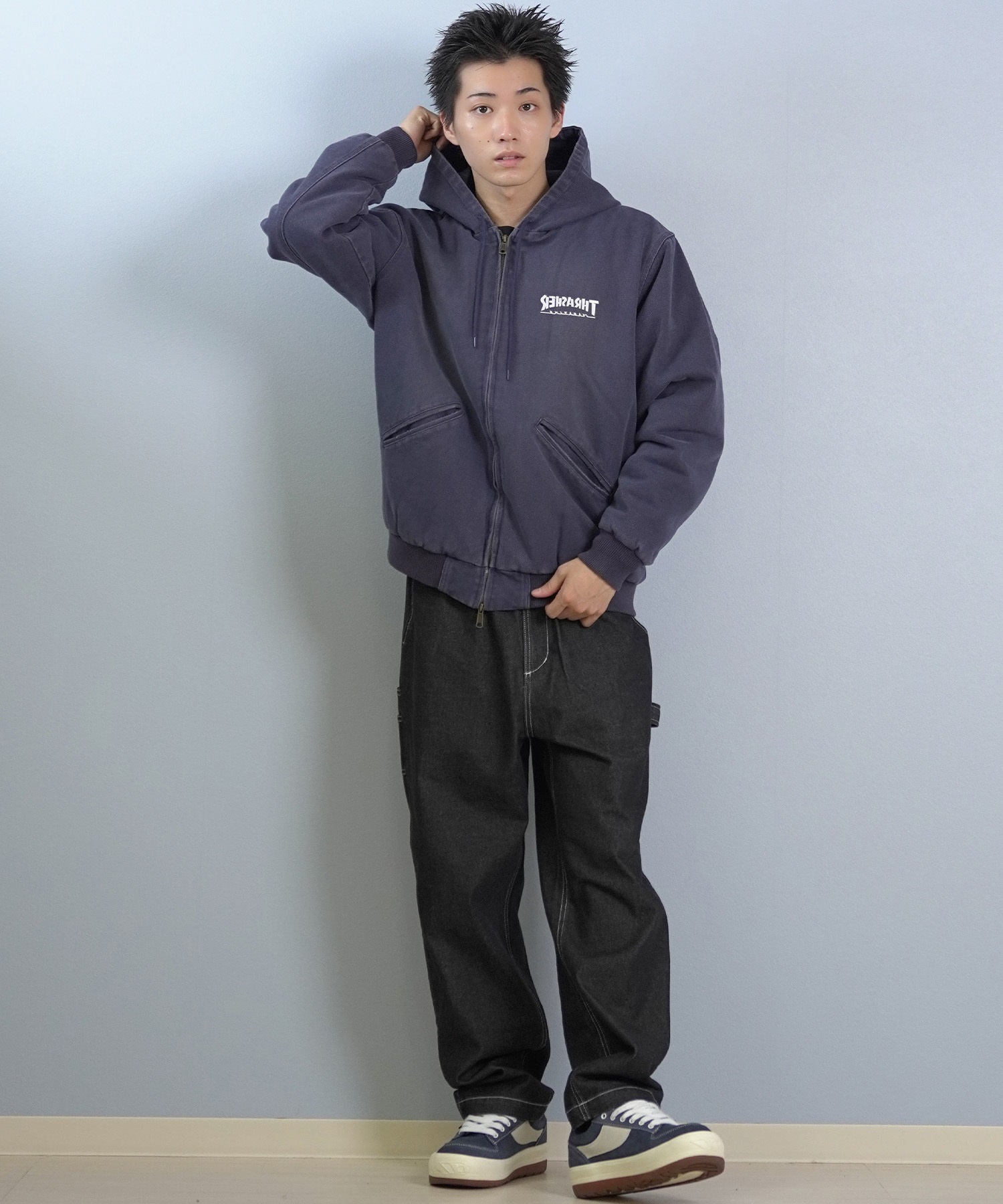 THRASHER スラッシャー ジャケット メンズ バックプリント フルジップ