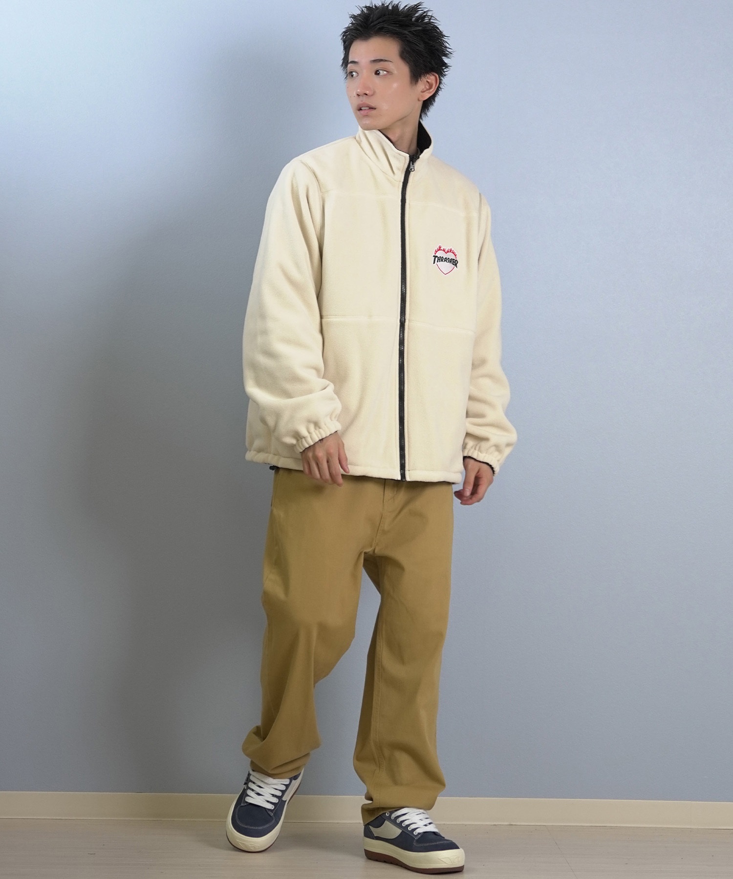 THRASHER スラッシャー ジャケット メンズ リバーシブル 4WAY ロゴ