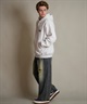 THRASHER スラッシャー ジップアップ パーカー メンズ スウェット フーディー ロゴ ワンポイント 裏起毛 254TH1PK065(WHT-M)
