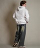 THRASHER スラッシャー ジップアップ パーカー メンズ スウェット フーディー ロゴ ワンポイント 裏起毛 254TH1PK065(WHT-M)