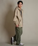 THRASHER スラッシャー ジップアップ パーカー メンズ スウェット フーディー ロゴ ワンポイント 裏起毛 254TH1PK065(WHT-M)