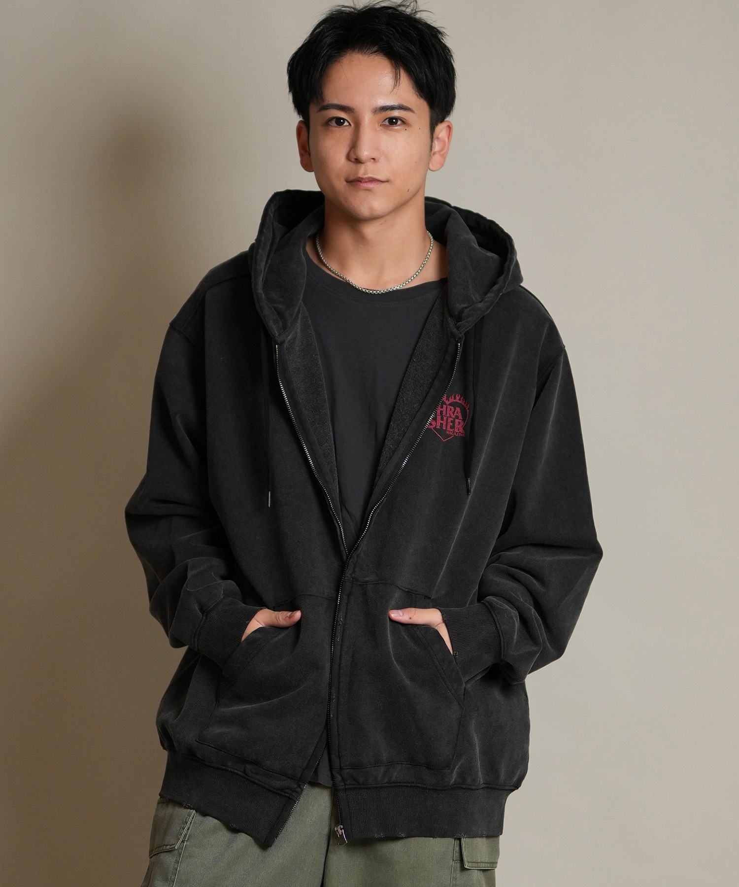 THRASHER スラッシャー ジップアップ パーカー メンズ スウェット