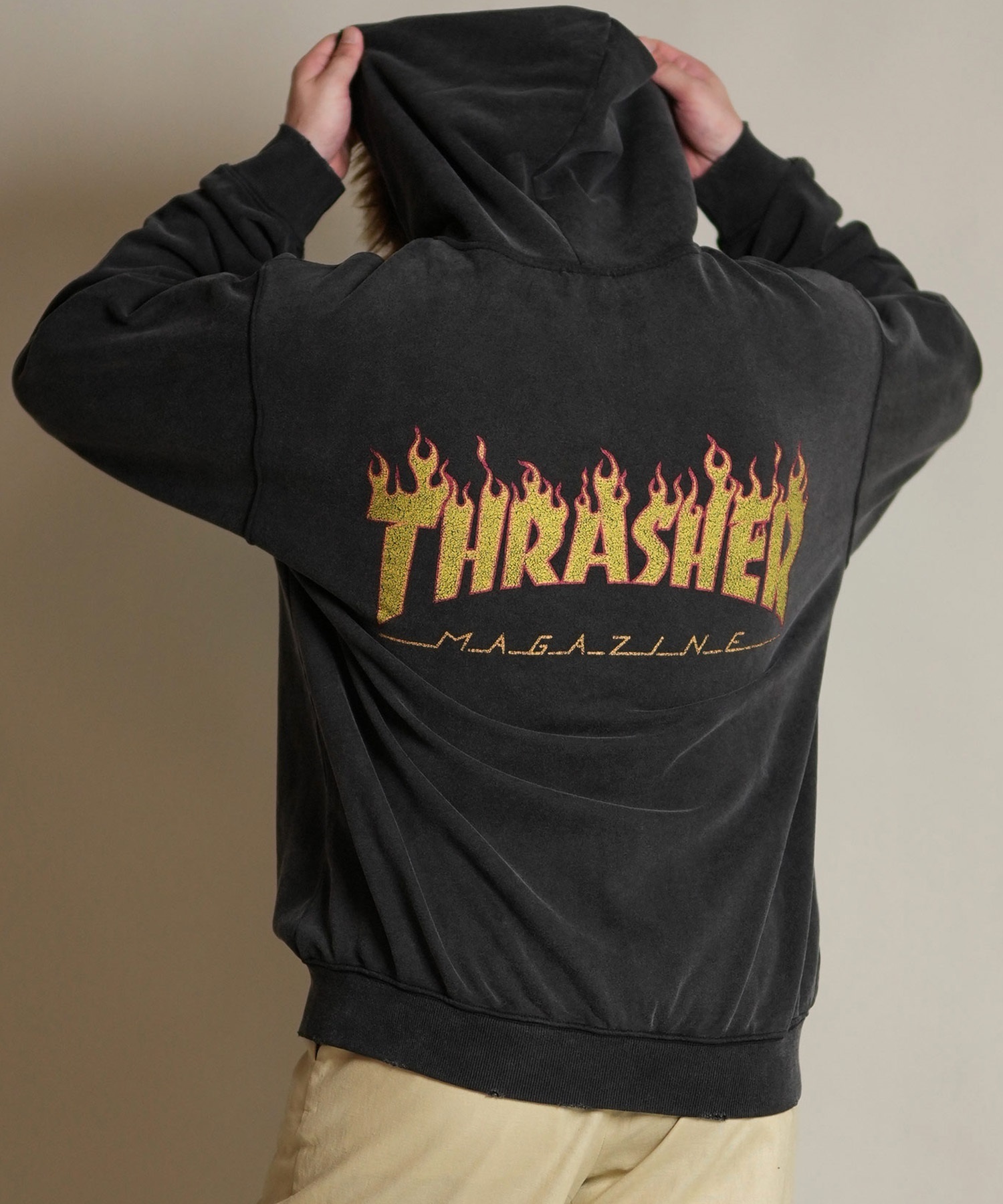 THRASHER スラッシャー ジップアップ パーカー メンズ スウェット