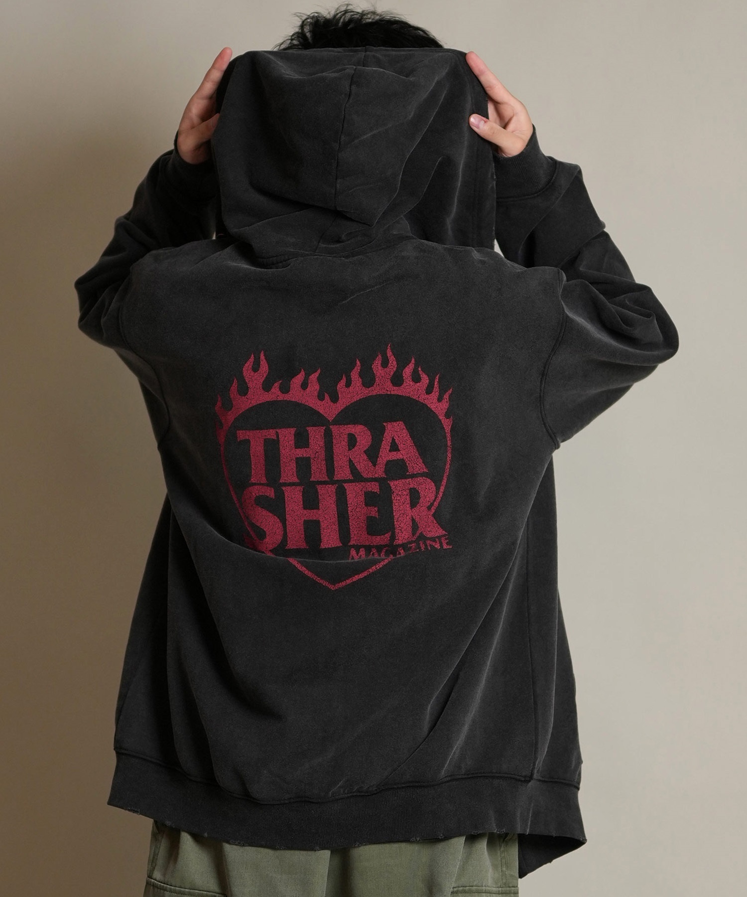 THRASHER スラッシャー ジップアップ パーカー メンズ スウェット