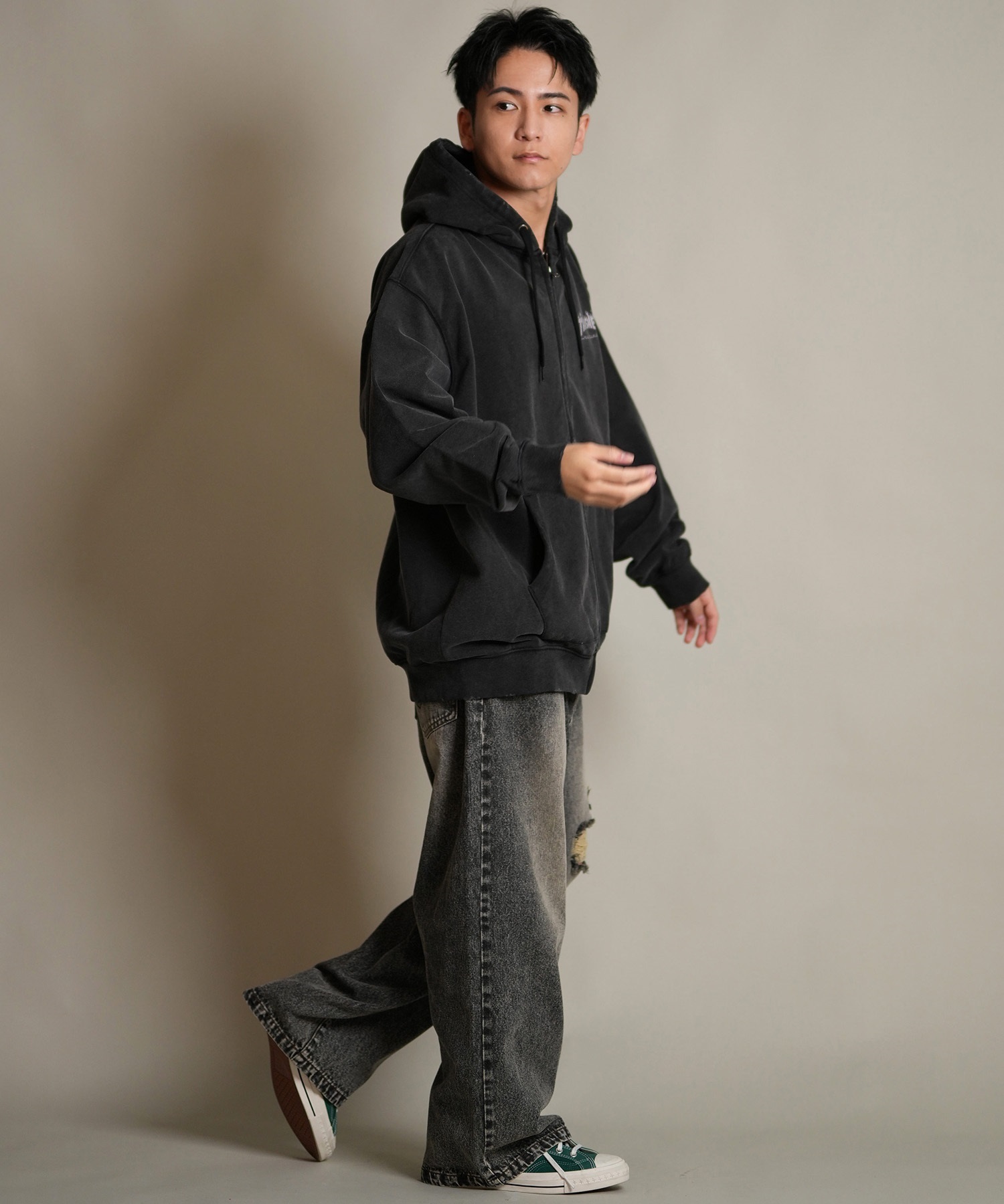 THRASHER スラッシャー ジップアップ パーカー メンズ スウェット