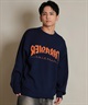 THRASHER スラッシャー ニット セーター メンズ クルーネック 反転ロゴ ジャガード織り 254TH1KN071(BRN-M)