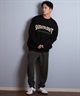 THRASHER スラッシャー ニット セーター メンズ クルーネック 反転ロゴ ジャガード織り 254TH1KN071(BRN-M)