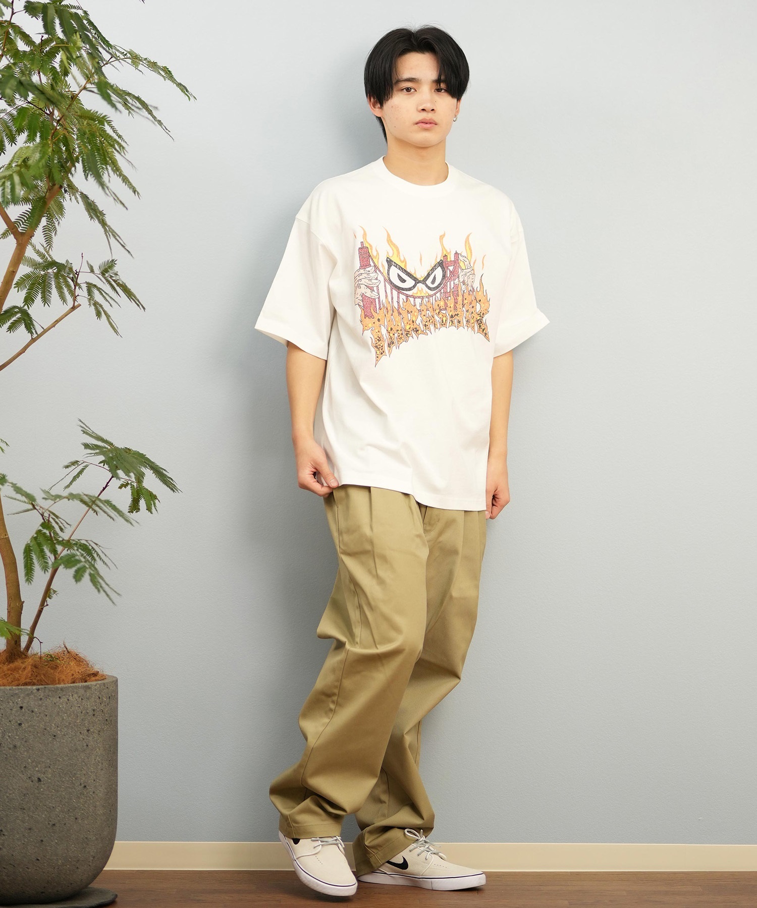 THRASHER スラッシャー 半袖 Tシャツ メンズ フロントプリント