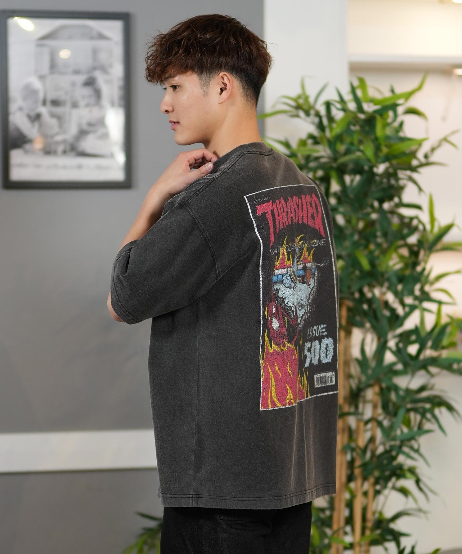 THRASHER スラッシャー 半袖 Tシャツ メンズ バックプリント