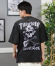 THRASHER スラッシャー 半袖 Tシャツ メンズ バックプリント オーバーサイズ 252TH1ST029 ムラサキスポーツ限定(BLK-1-M)
