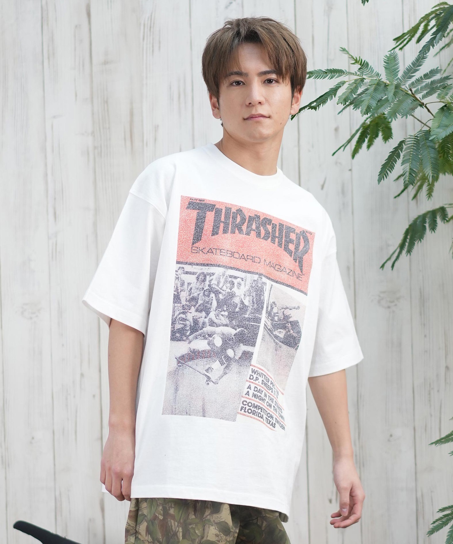THRASHER スラッシャー 半袖 Tシャツ メンズ フロントプリント