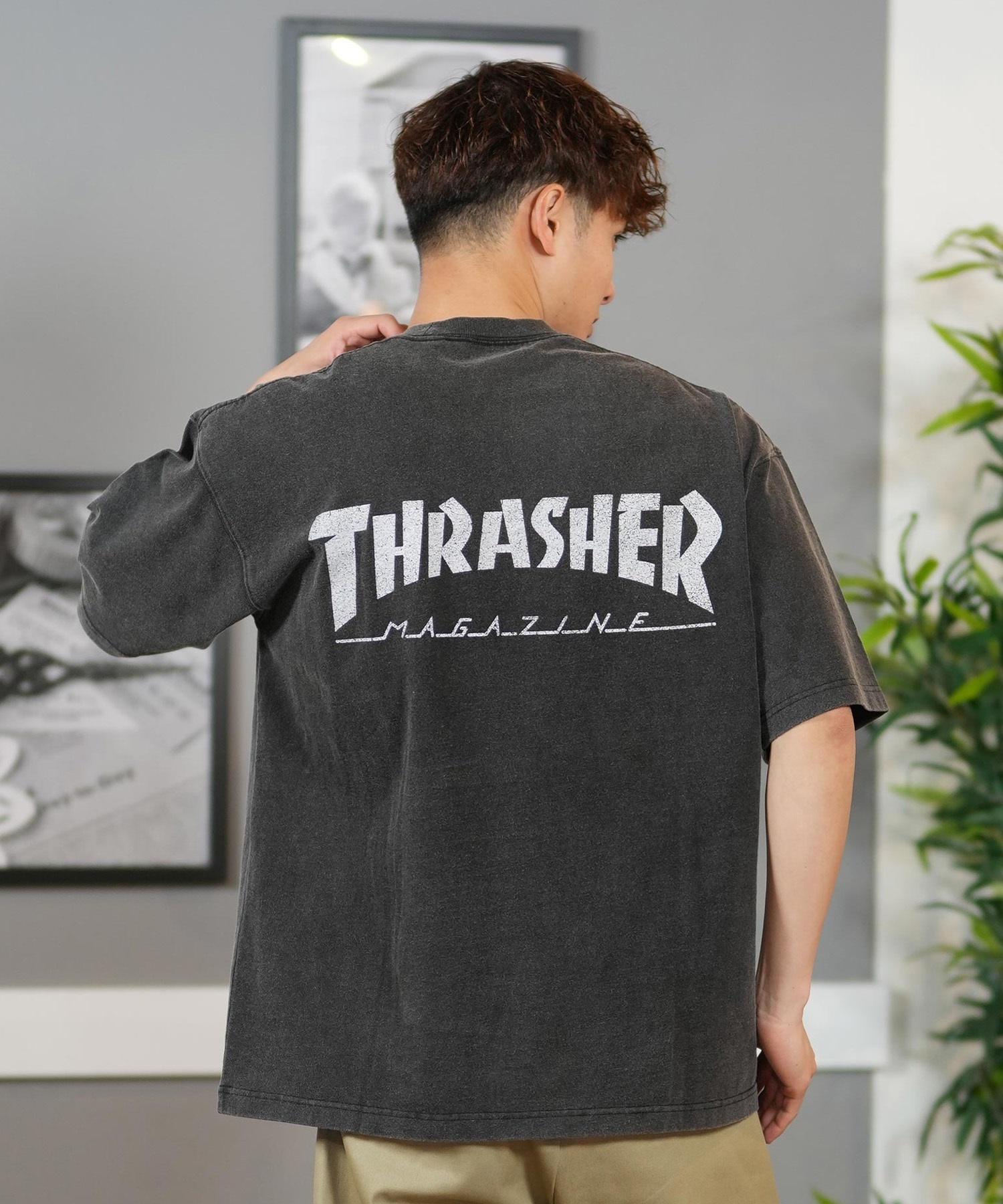 THRASHER スラッシャー 半袖 Tシャツ メンズ フロントプリント