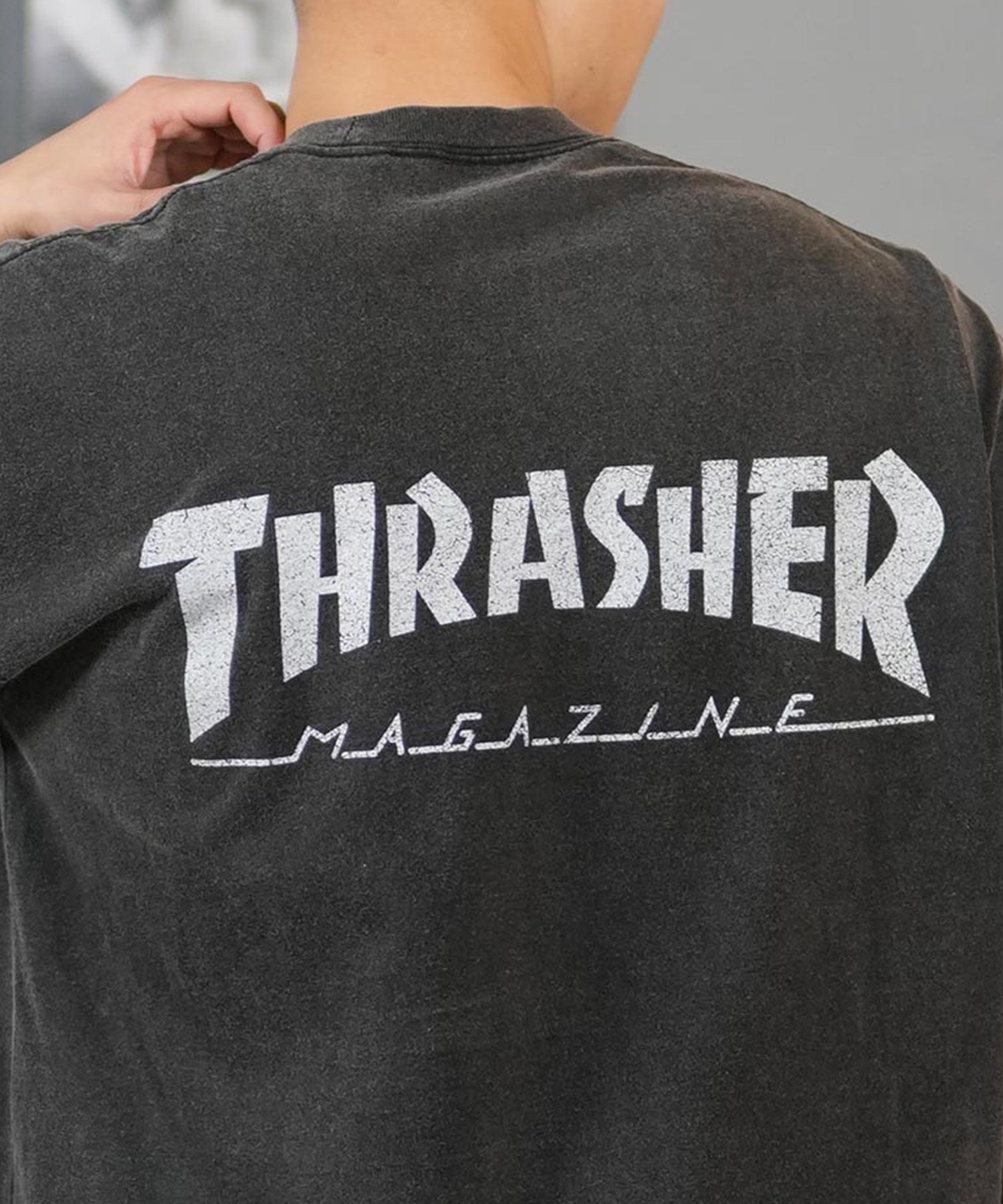 M 00s THRASHER スラッシャー tシャツ 00s THRASHER スラッシャー 半袖Tシャツ フレイムロゴ フェード