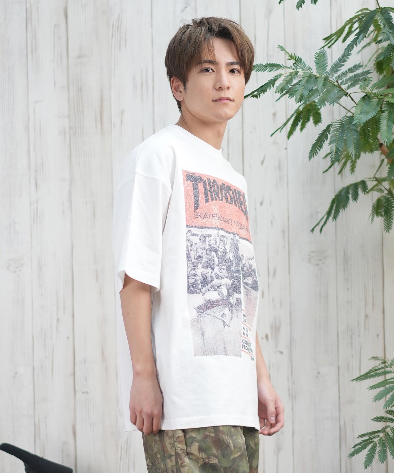 M 00s THRASHER スラッシャー tシャツ THRASHER スラッシャー 半袖 Tシャツ メンズ フロントプリント