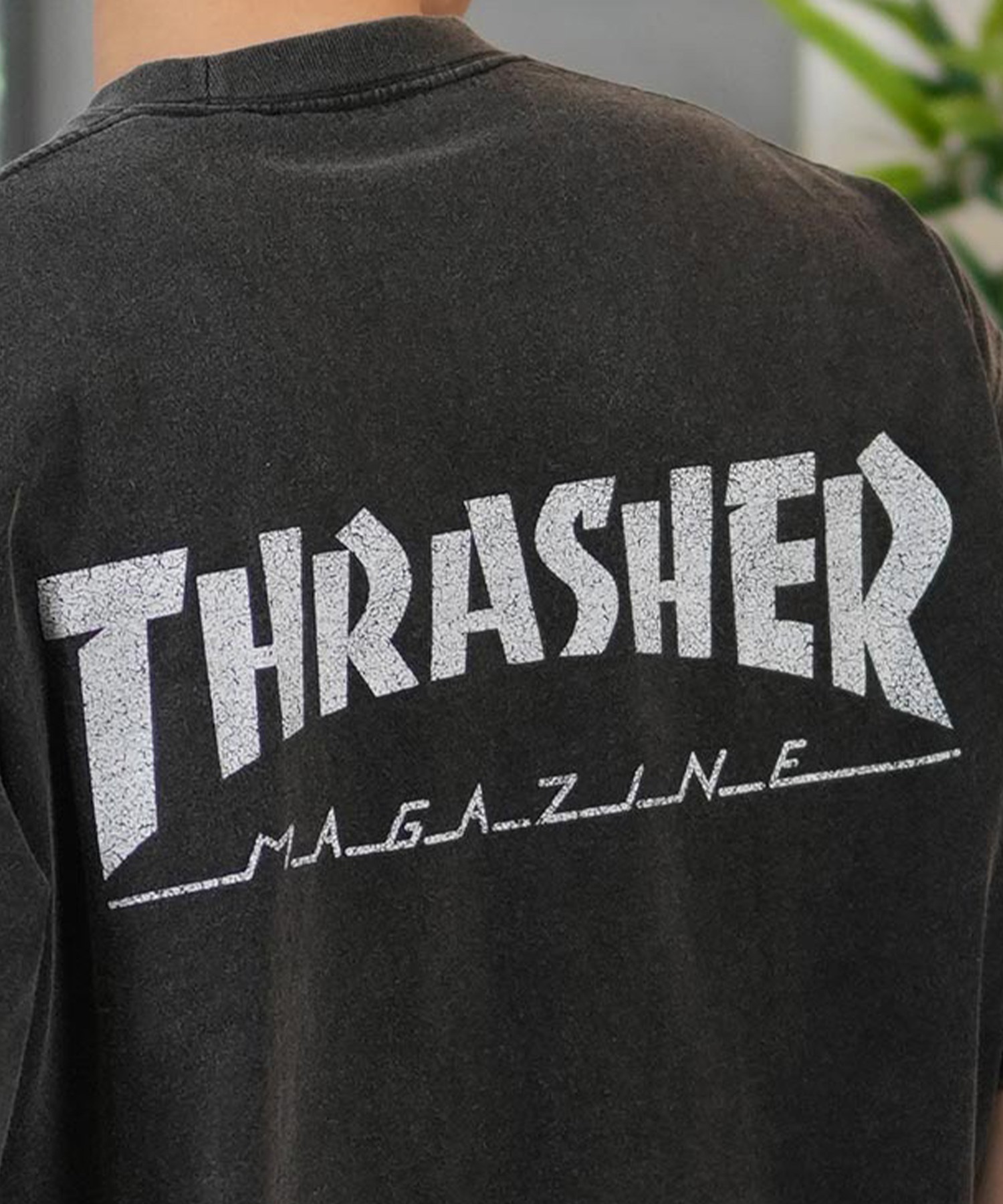 MMDANBR スラッシャー グラフィックニット THRASHER スラッシャー 半袖 Tシャツ メンズ フロントプリント