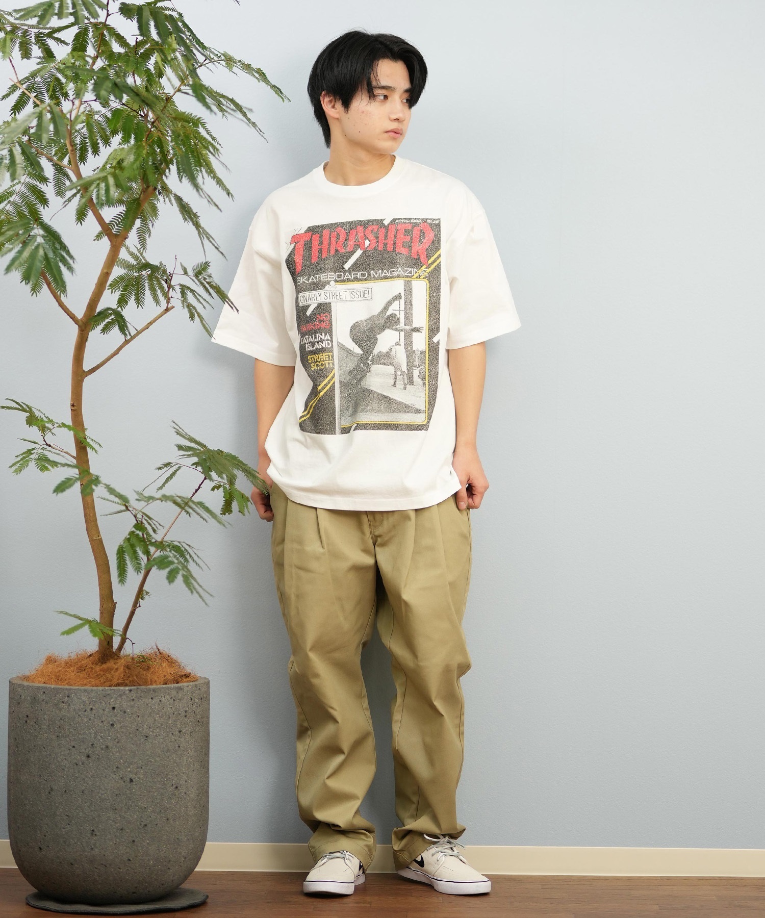 THRASHER スラッシャー 半袖 Tシャツ メンズ フロントプリント