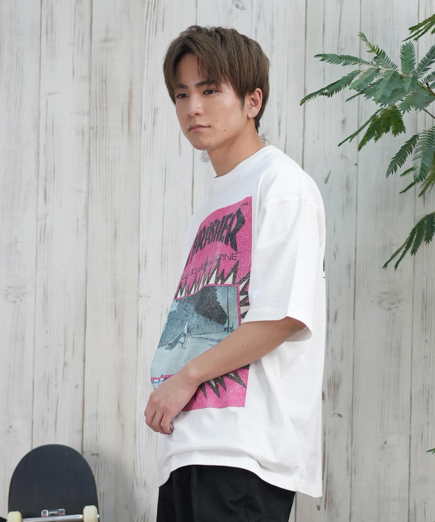 THRASHER スラッシャー 半袖 Tシャツ メンズ フロントプリント