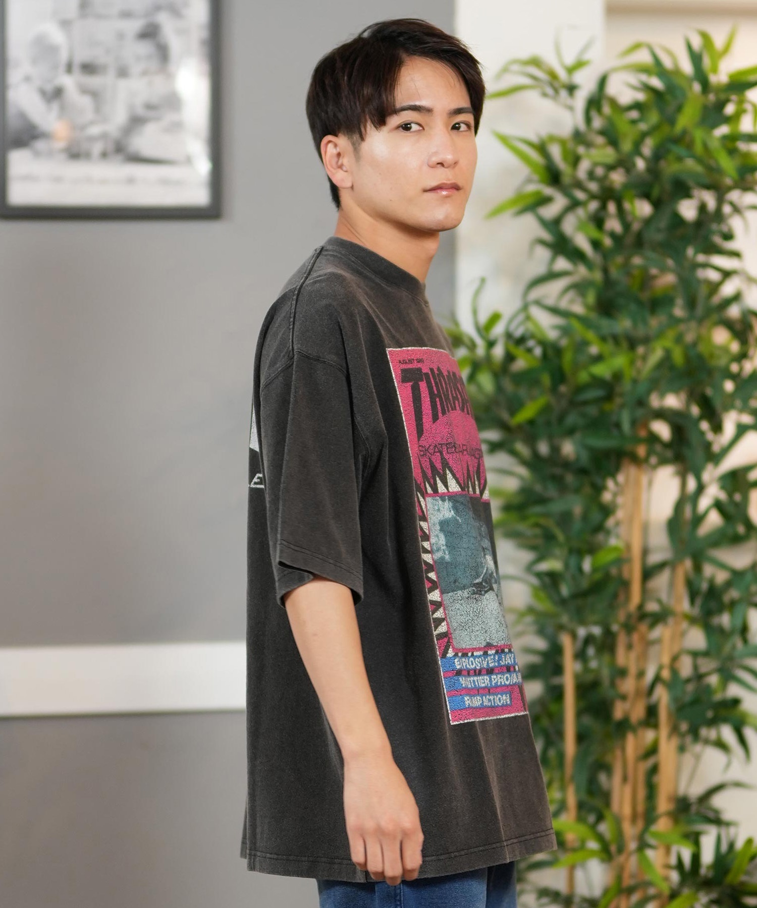 THRASHER スラッシャー 半袖 Tシャツ メンズ フロントプリント