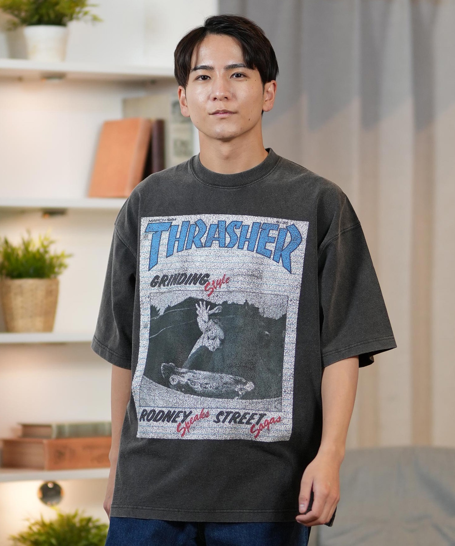 THRASHER スラッシャー 半袖 Tシャツ メンズ フロントプリント