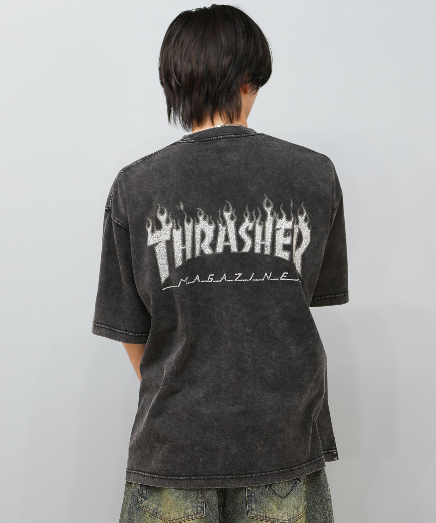 THRASHER スラッシャー 半袖 Tシャツ メンズ バックプリント オーバー