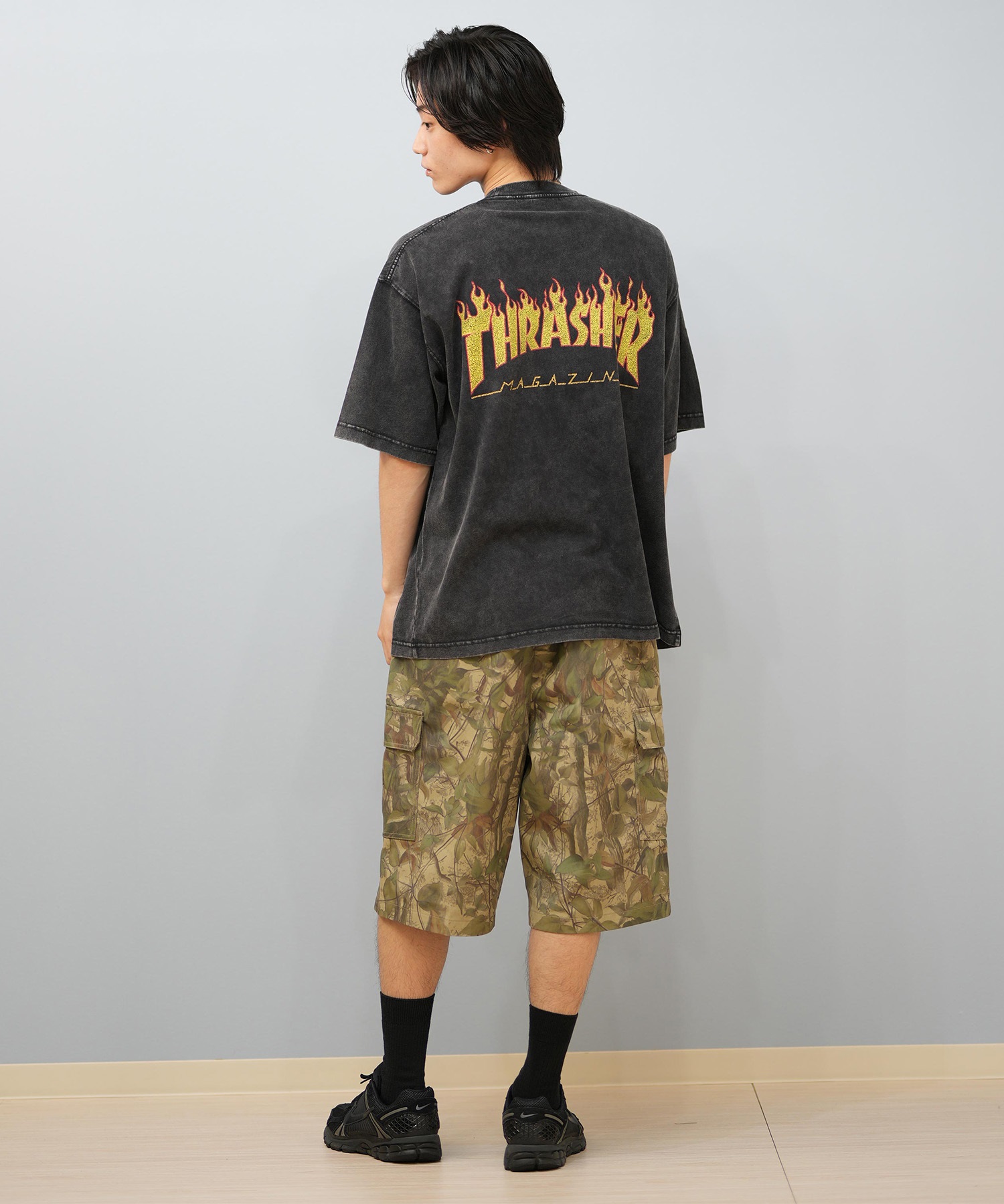 THRASHER スラッシャー 半袖 Tシャツ メンズ バックプリント オーバー