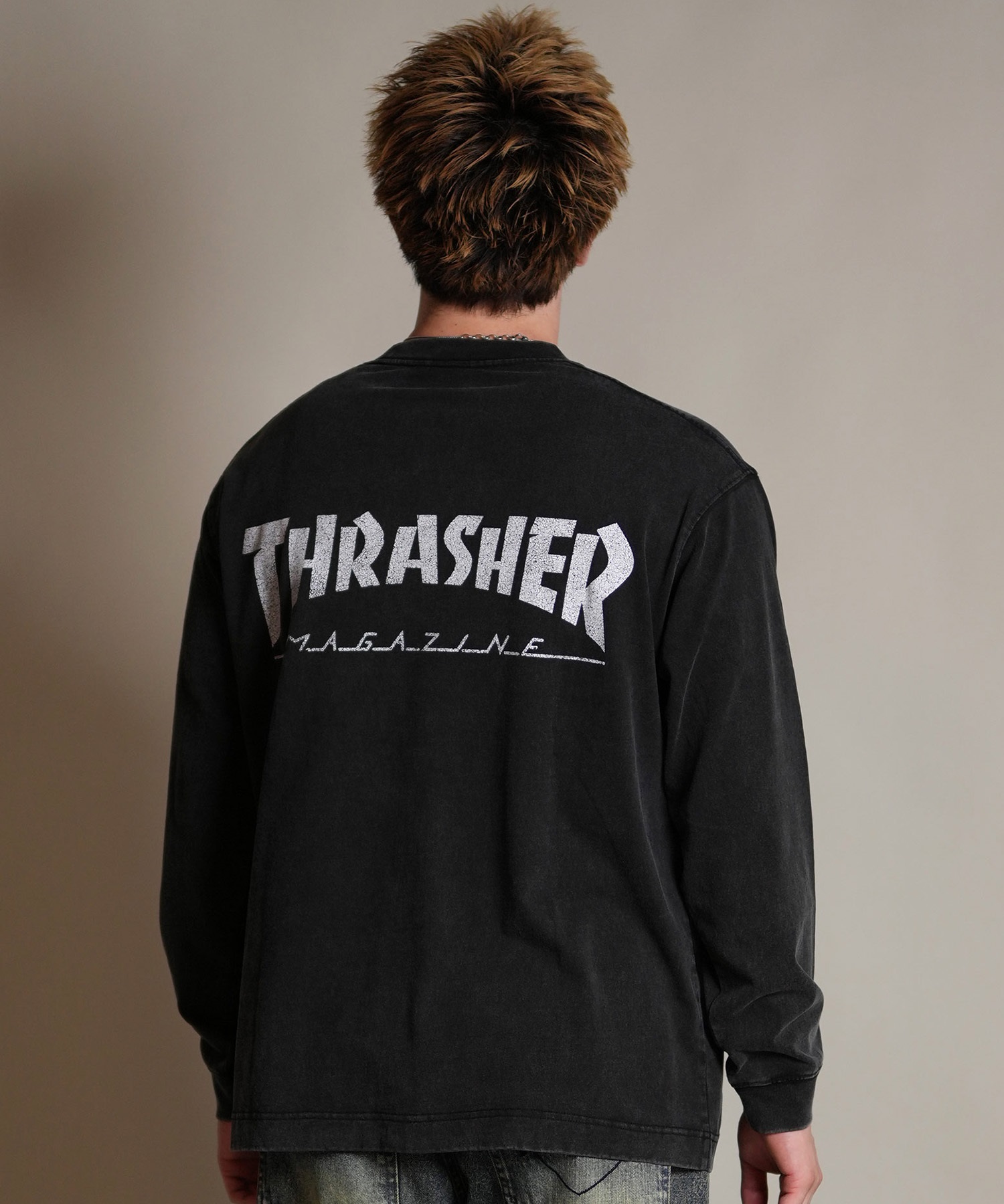 【スミクロ】【ハイバックネック】パウダータッチ 長袖Tシャツ Gramicci（グラミチ） ロンT Tシャツ 長袖 メンズ スティッキー ハンズ