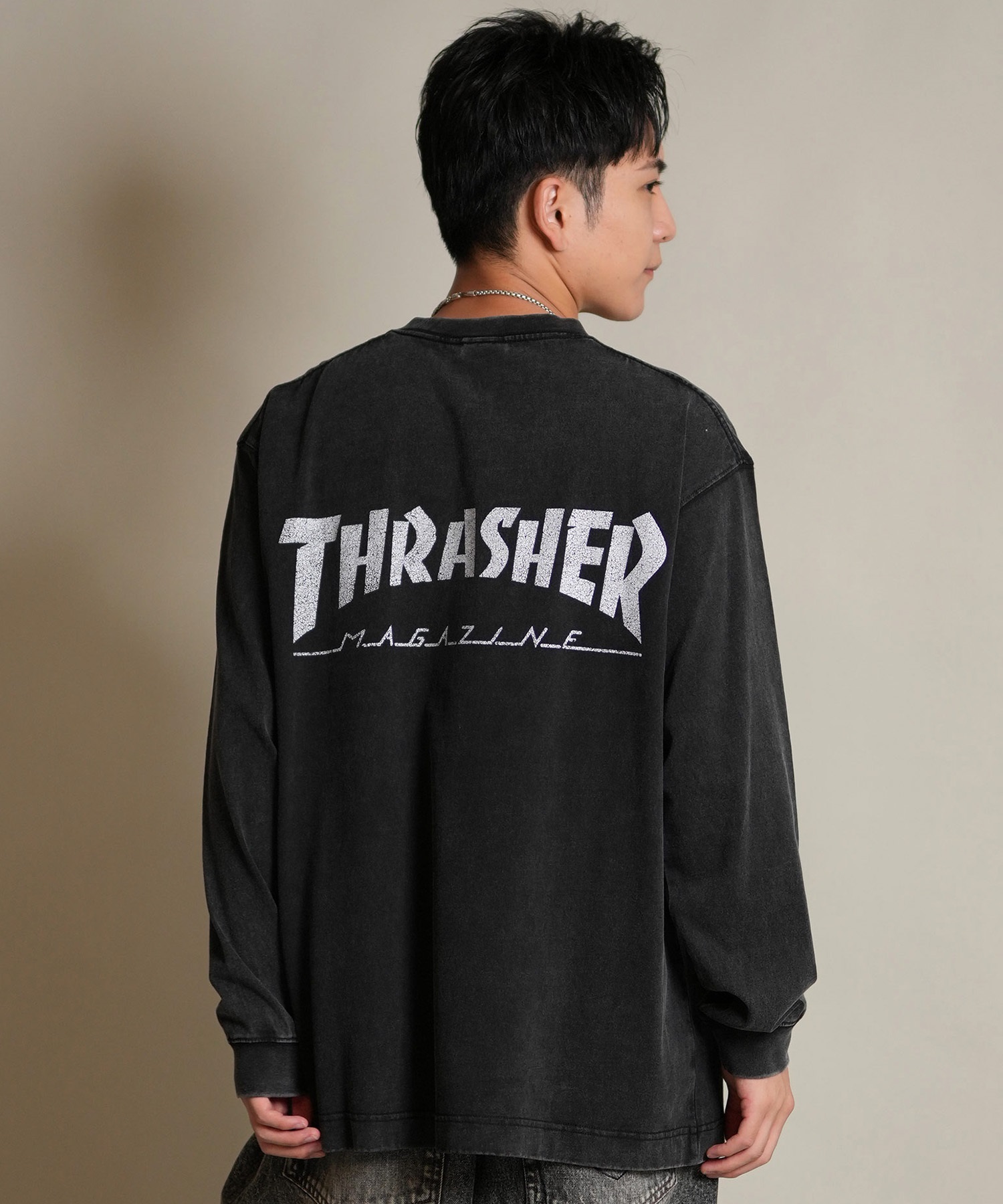 THRASHER スラッシャー 長袖 Tシャツ ロンT メンズ バックプリント