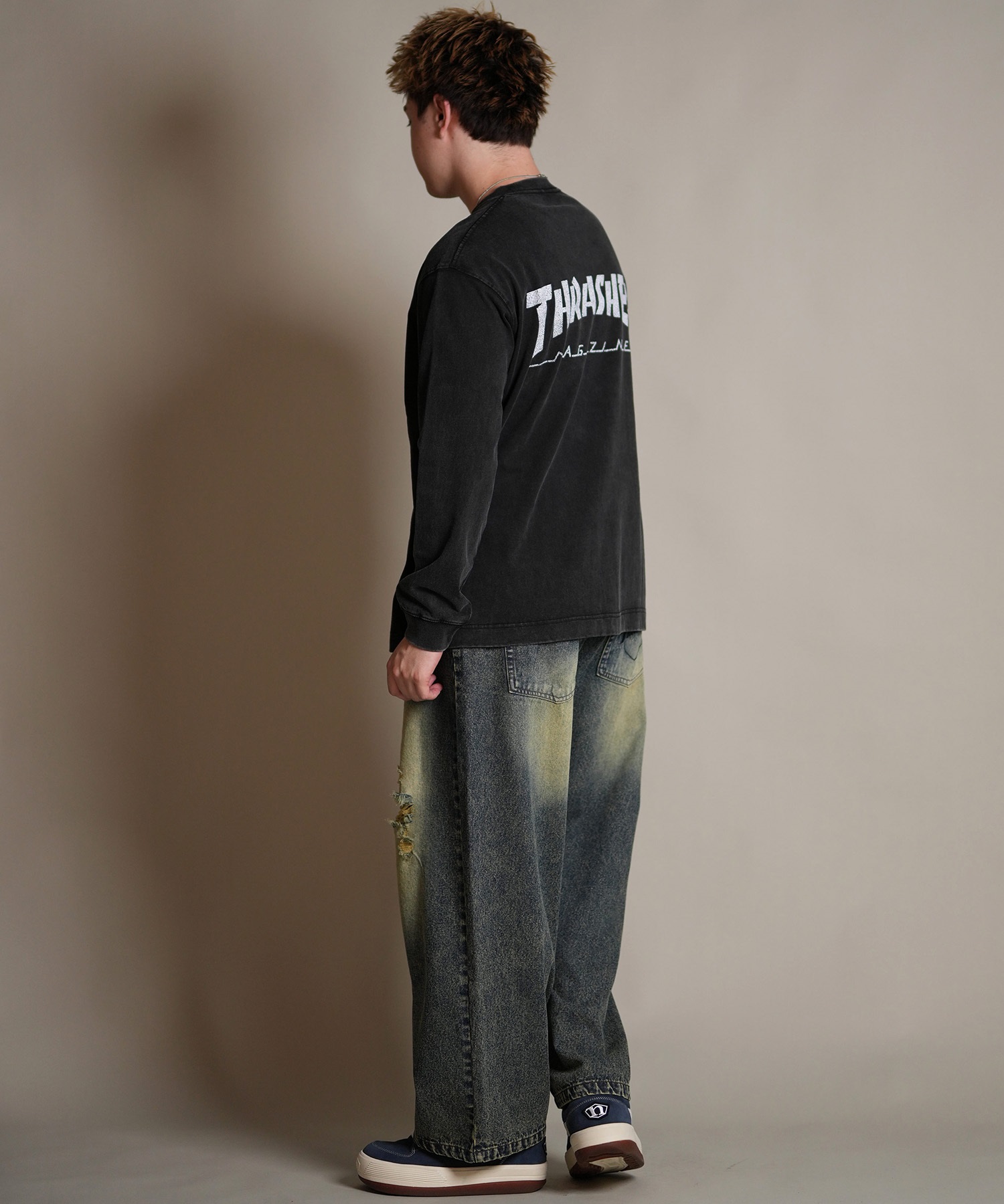 THRASHER スラッシャー 長袖 Tシャツ ロンT メンズ バックプリント