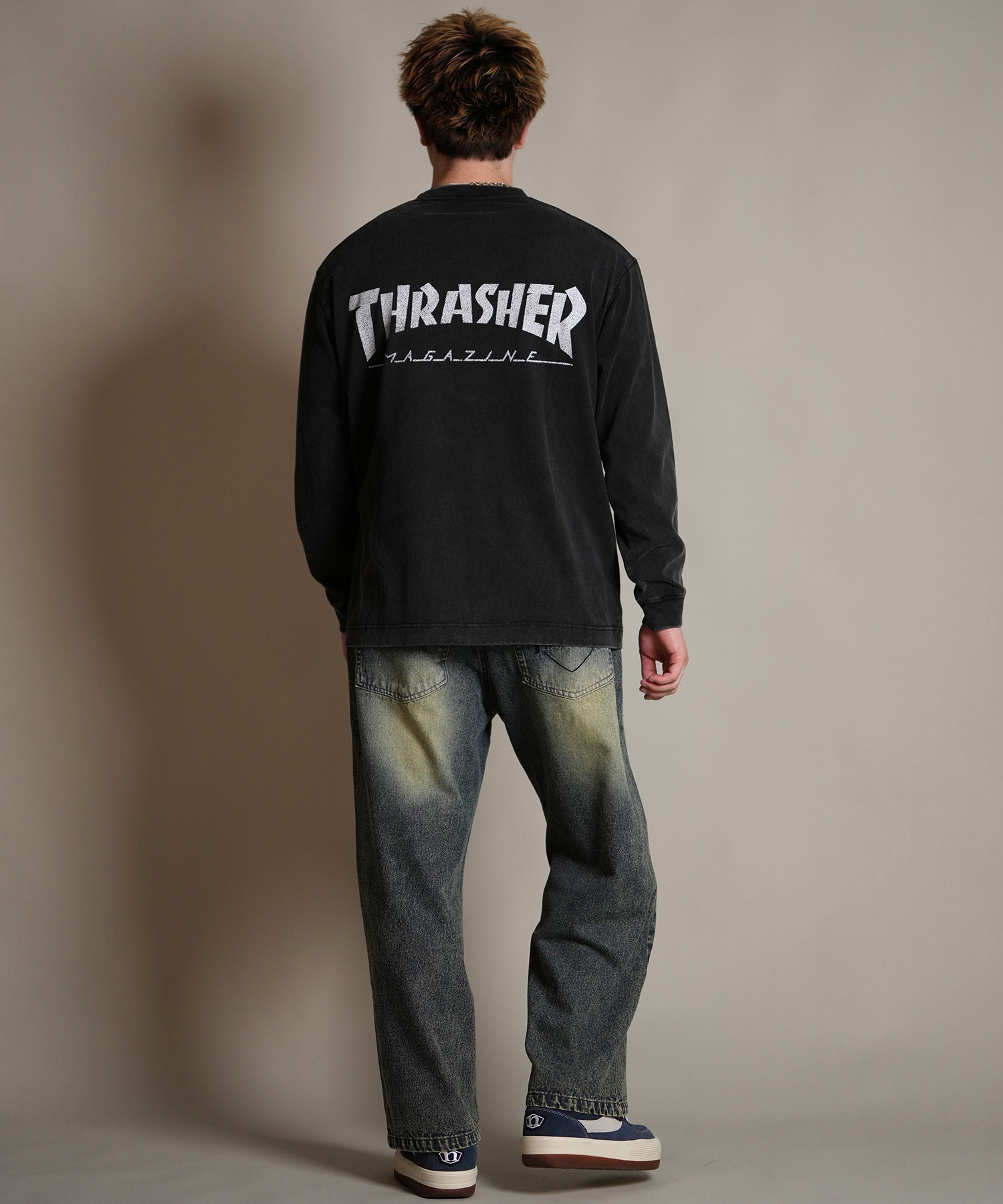 THRASHER スラッシャー 長袖 Tシャツ ロンT メンズ バックプリント