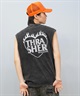 THRASHER スラッシャー タンクトップ メンズ バックプリント オーバーサイズ ヴィンテージ加工 253TH1ST046 ムラサキスポーツ限定(BLK-1-M)