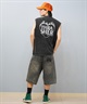 THRASHER スラッシャー タンクトップ メンズ バックプリント オーバーサイズ ヴィンテージ加工 253TH1ST046 ムラサキスポーツ限定(BLK-1-M)