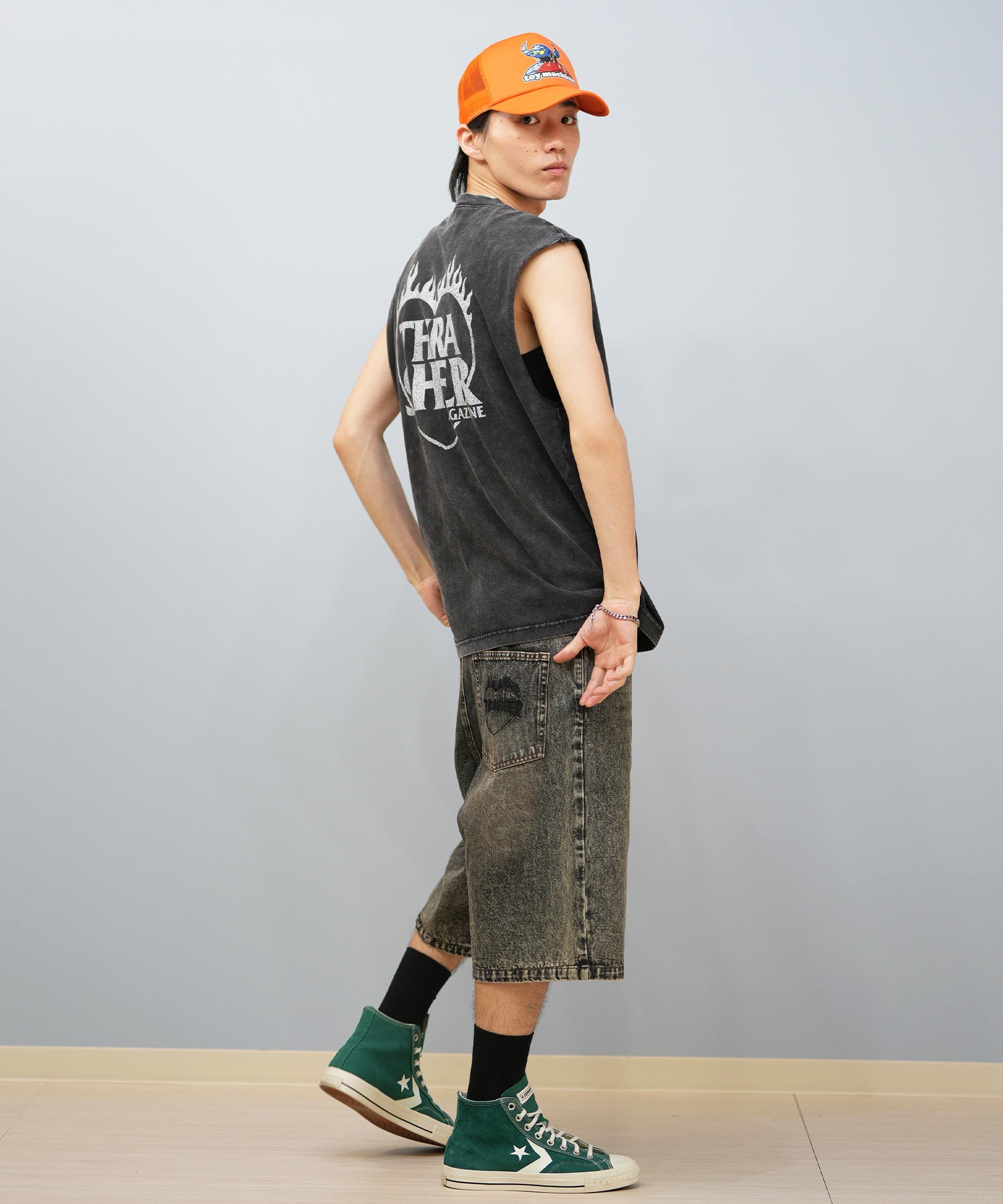 THRASHER スラッシャー タンクトップ メンズ バックプリント