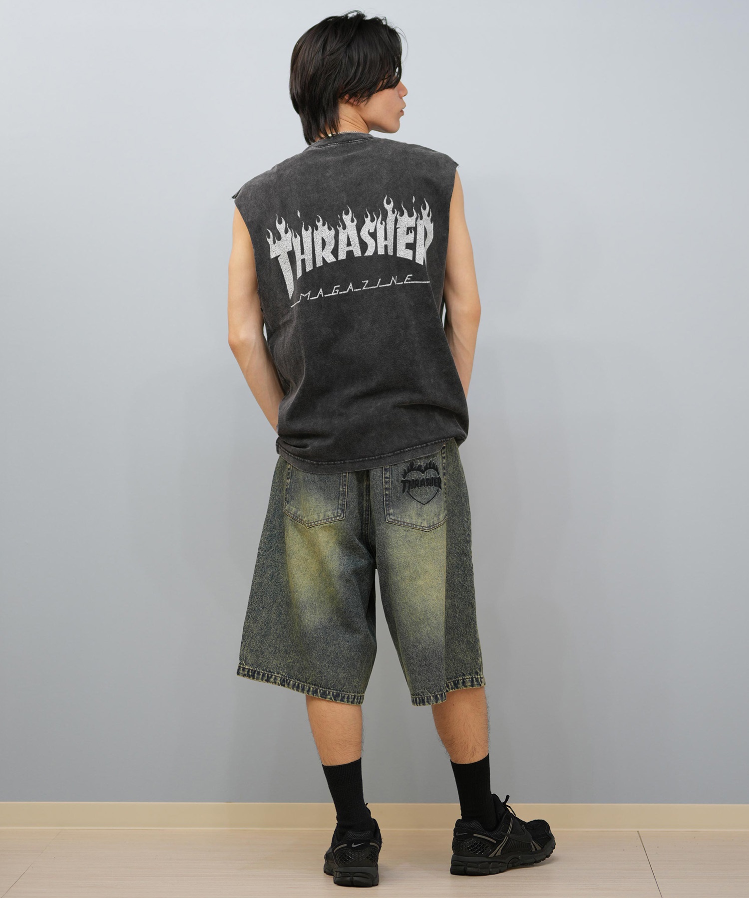 THRASHER スラッシャー タンクトップ メンズ バックプリント