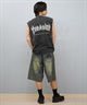 THRASHER スラッシャー タンクトップ メンズ バックプリント オーバーサイズ ヴィンテージ加工 253TH1ST046 ムラサキスポーツ限定(BLK-1-M)