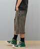 THRASHER スラッシャー ハーフパンツ ショートパンツ メンズ デニム ショーツ 膝下丈 ブランド刺繍 253TH1SP042 ムラサキスポーツ限定(BLK-M)