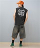 THRASHER スラッシャー ハーフパンツ ショートパンツ メンズ デニム ショーツ 膝下丈 ブランド刺繍 253TH1SP042 ムラサキスポーツ限定(BLK-M)