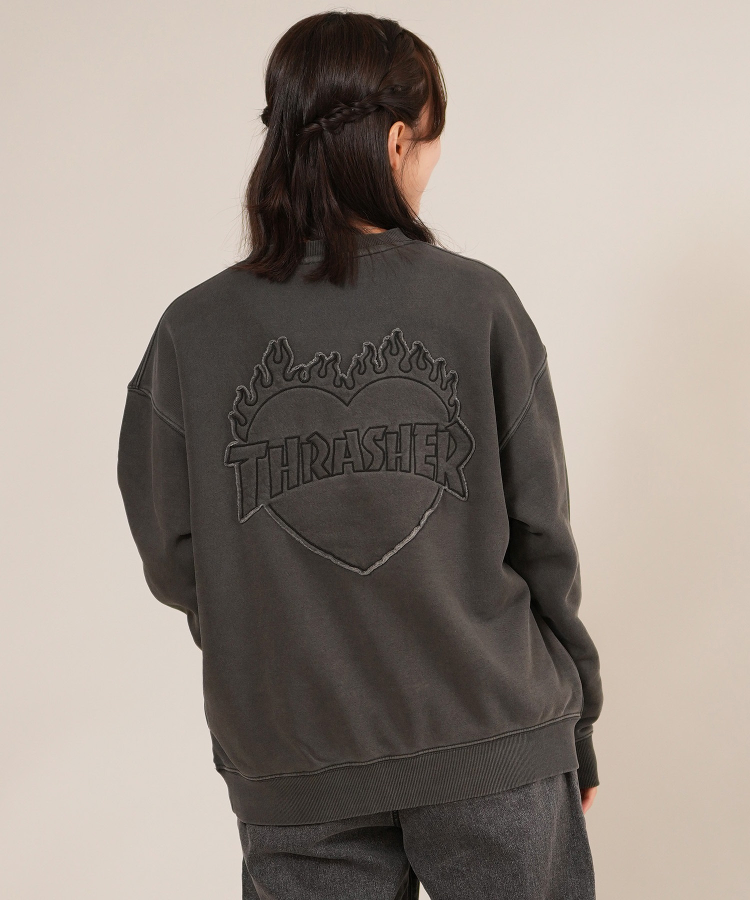 THRASHER スラッシャー トレーナー スウェット レディース クルー
