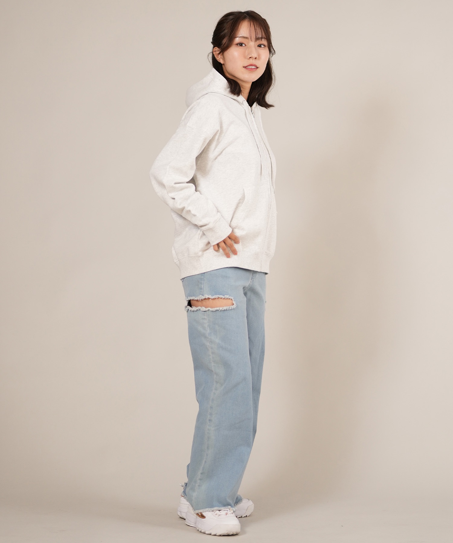THRASHER スラッシャー ジップアップ パーカー レディース スウェット