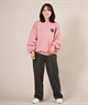 THRASHER スラッシャー ニット セーター レディース クルーネック ロゴ バーニング ハート ワンポイント 254TH2KN053(BLK-FREE)