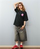 THRASHER スラッシャー ハーフパンツ ショートパンツ レディース ユニセックス デニム パンツ Gパン 刺しゅう 253TH2SP043(BLK-S)