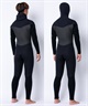 SUPER BRAND スーパーブランド ロングチェストジップ フーデット SB LCZ HDFL25FW ウェットスーツ セミドライ メンズ(BLK-M)
