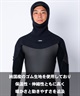 SUPER BRAND スーパーブランド ロングチェストジップ フーデット SB LCZ HDFL25FW ウェットスーツ セミドライ メンズ(BLK-M)