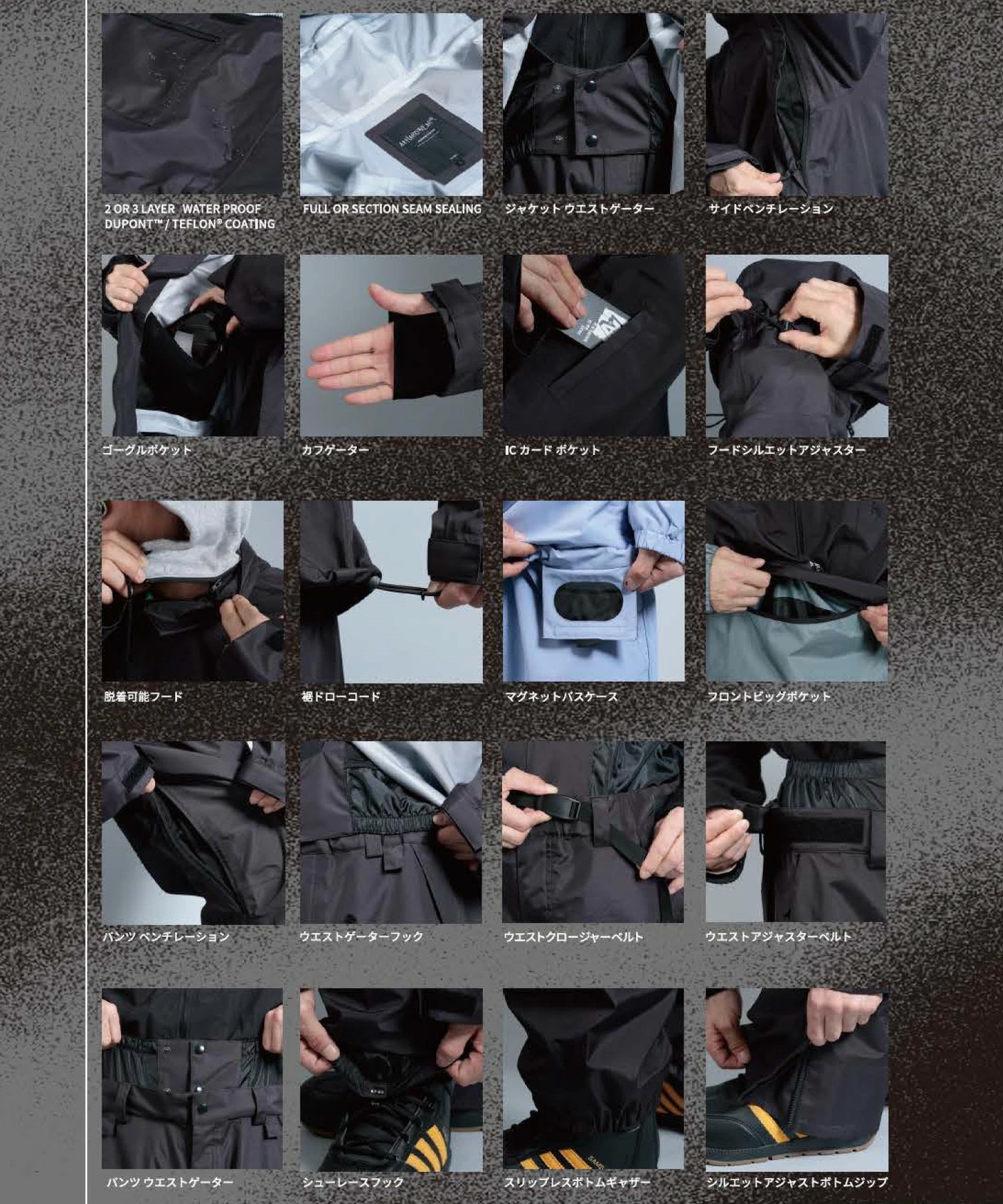 AA HARDWEAR ダブルエー ハードウェア TEAM TRACK PANTS スノーボード