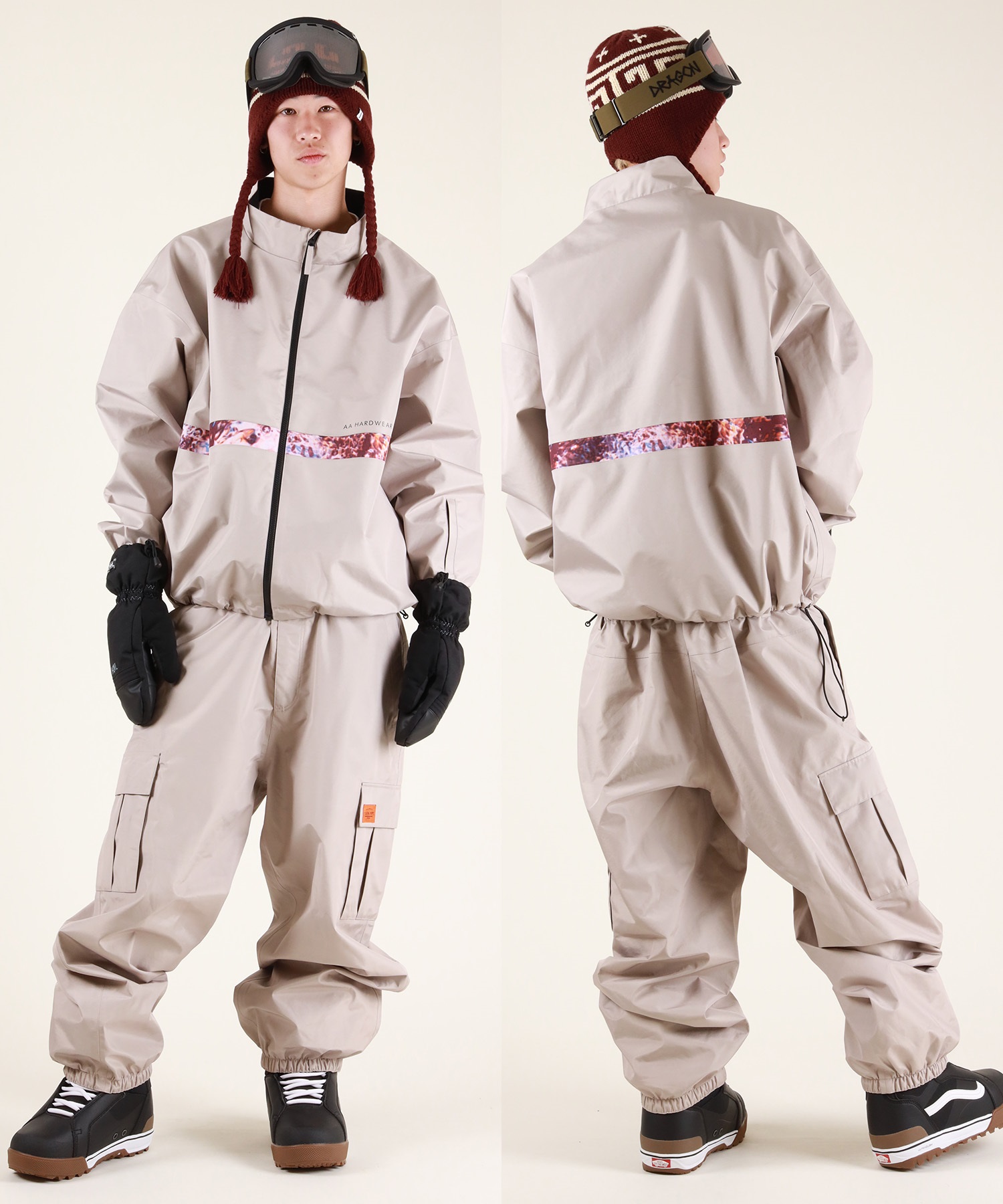 AA ダブルエー FLEEK PANTS BEIGE 24-25 ウエア メンズ ユニセックス パンツ スノーボード ダブルエー（AA）（メンズ、レディース）スノーボード ウェア パンツ