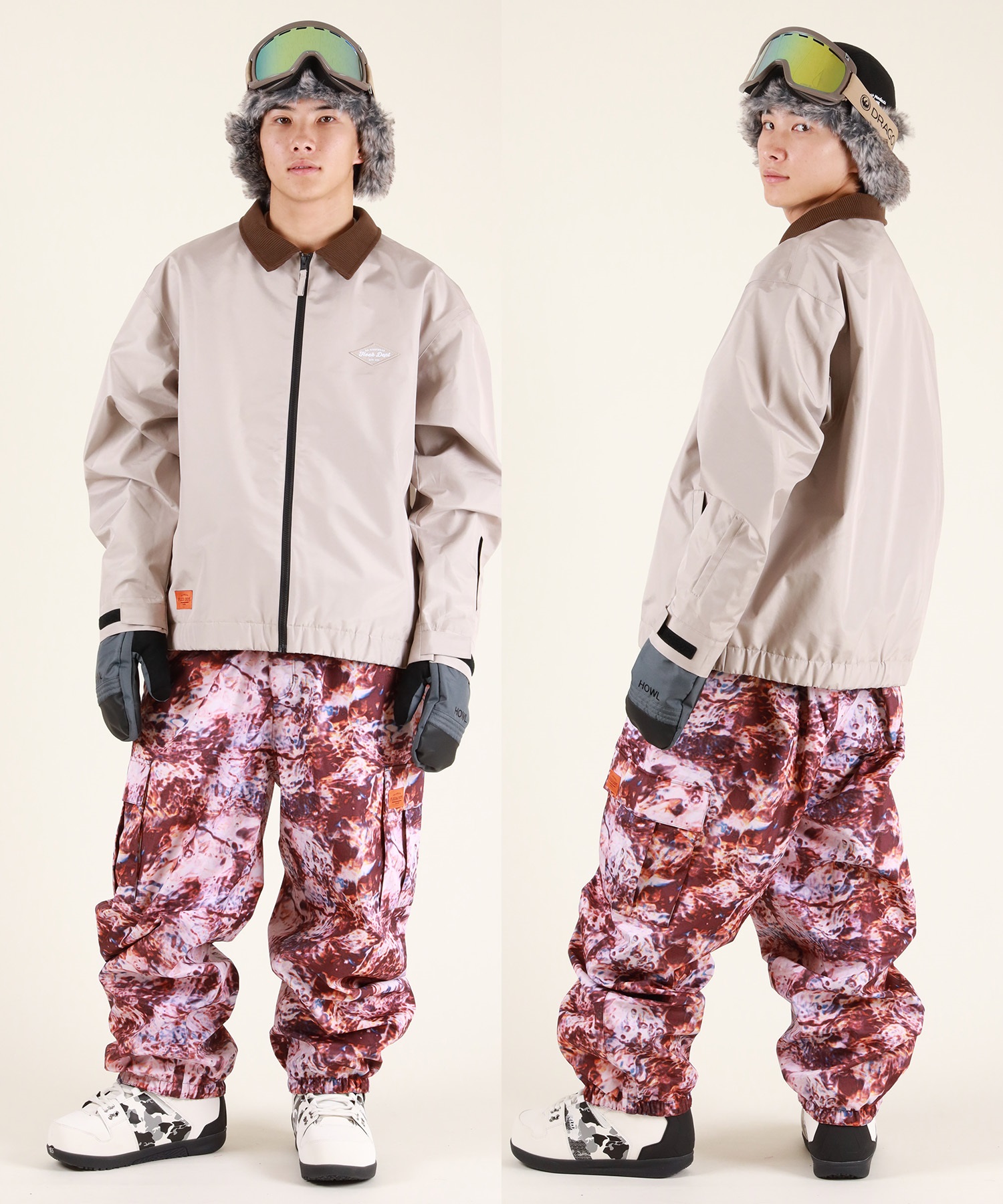 AA ダブルエー FLEEK PANTS BEIGE 24-25 ウエア メンズ ユニセックス パンツ スノーボード ダブルエー（AA）（メンズ、レディース）スノーボード ウェア パンツ