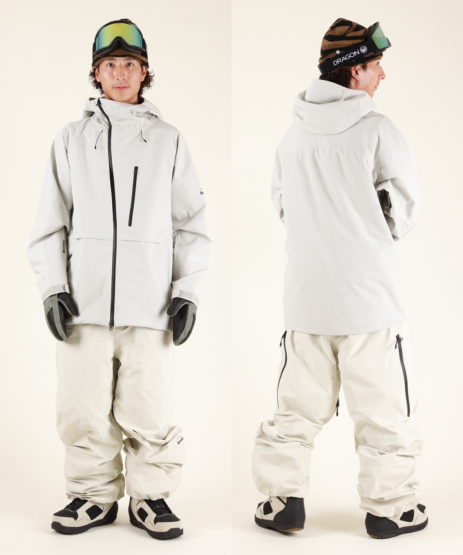 わさび　Dimito スノーボードウェア セット　M 一 DIMITO ディミト WORKS STITCHED JACKET スノーボード ウェア