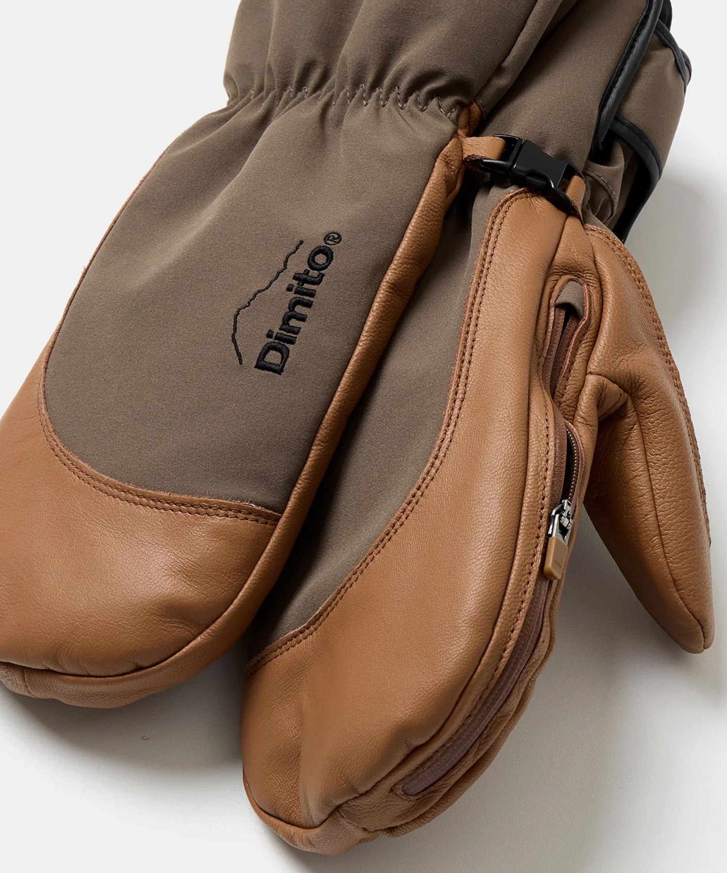 DIMITO ディミト LEATHER 3-WAY OPEN MITTEN スノーボード グローブ ユニセックス ムラサキスポーツ 25-26モデル(COLGY-S)