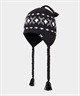 DIMITO ディミト SIMPLE CROCHET EAR FLAP BEANIE スノーボード ビーニー ニットキャップ ユニセックス ムラサキスポーツ 25-26モデル(BLACK-FREE)