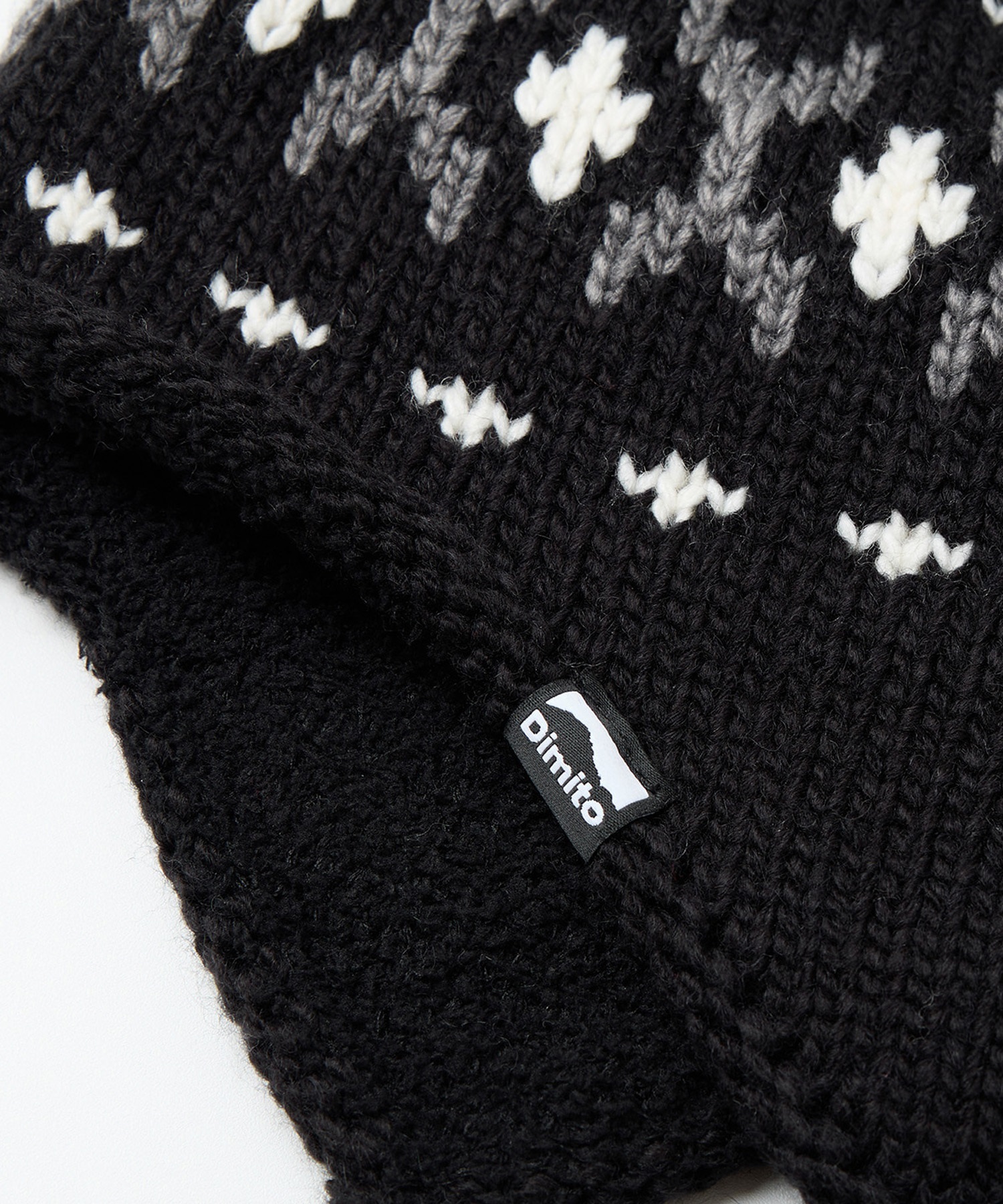 DIMITO ディミト SIMPLE CROCHET EAR FLAP BEANIE スノーボード